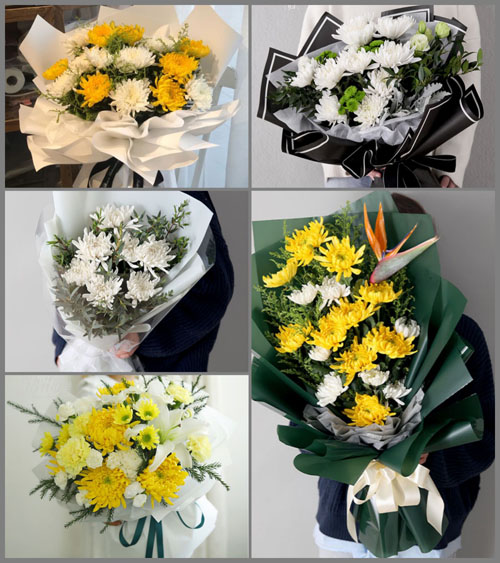 贵州遵义红花岗区三渡镇水洋村白事花束代送
